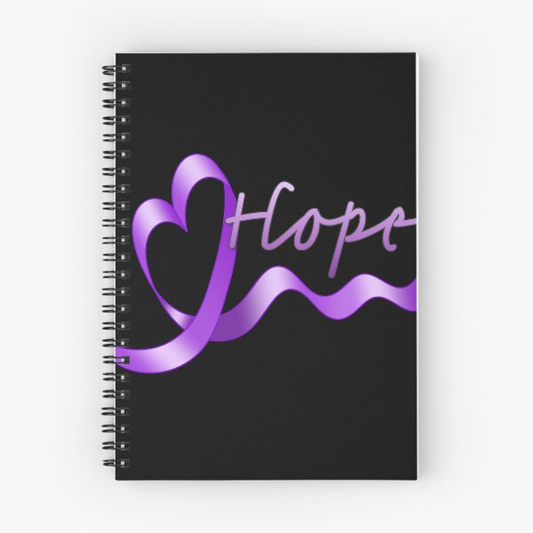 Item preview, Purple Awareness Heart Ribbon with Hope designed and sold by Alondra.