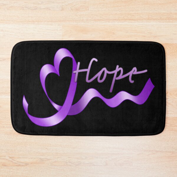 Item preview, Purple Awareness Heart Ribbon with Hope designed and sold by Alondra.