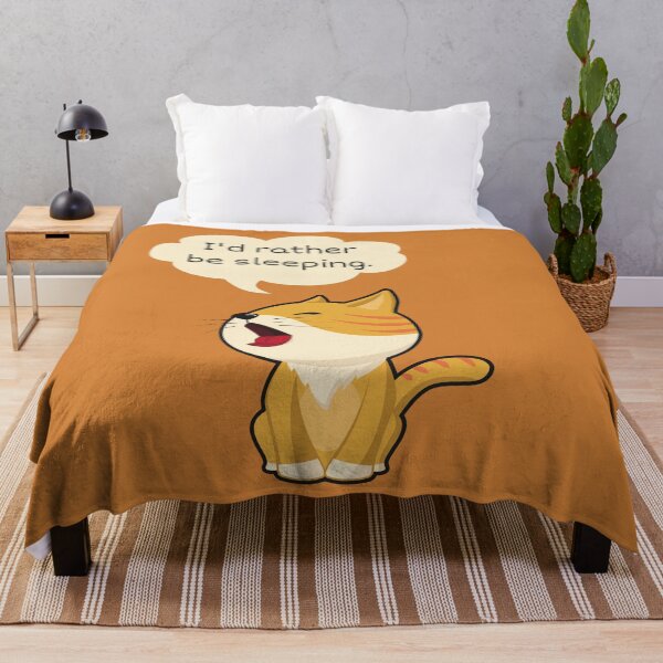 Item preview, I would rather be sleeping Cute sleepy cat designed and sold by cerenalkan.