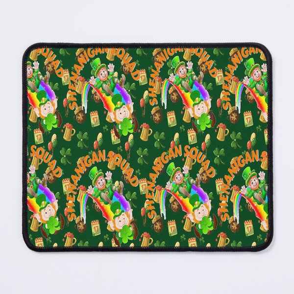 Item preview, Shenanigan Squad and Rainbow, Let The Shenanigans Begin, Lucky Shamrock Irish Culture, Shenanigans Squad designed and sold by Adri Barnard.