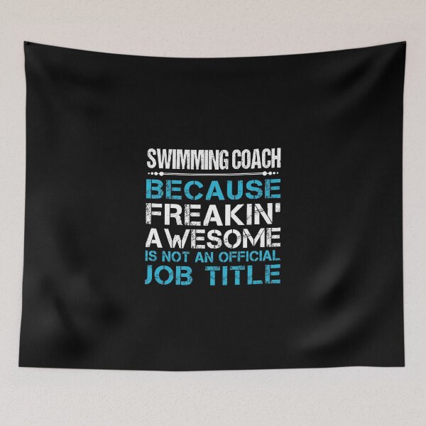 Item preview, Swimming Coach T Shirt - Freaking Awesome Job Gift Item Tee designed and sold by oetate4774.