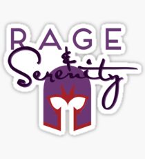 Rage & Serenity (helmet) Sticker