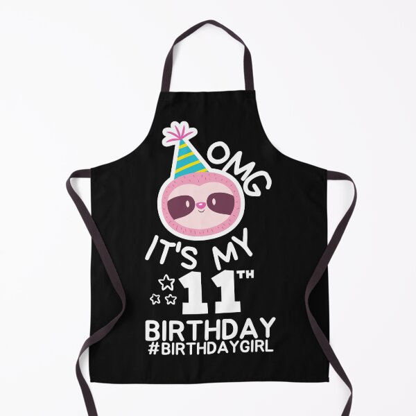 Item preview, OMG It's My 11th Birthday Shirt | 11 year old Birthday Sloth Face Premium T-Shirt designed and sold by world-of-things.