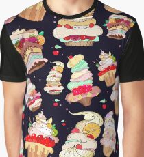 Pattern with the fantastic cakes Graphic T-Shirt
