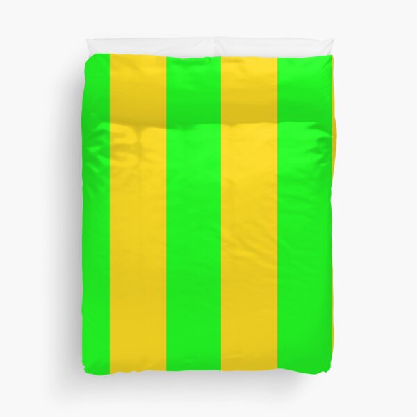 Yellow-Gold and Brite Green Duvet Cover