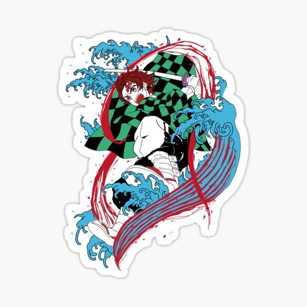 Demon Slayer Tanjiro Sticker By Nenline Redbubble 3623