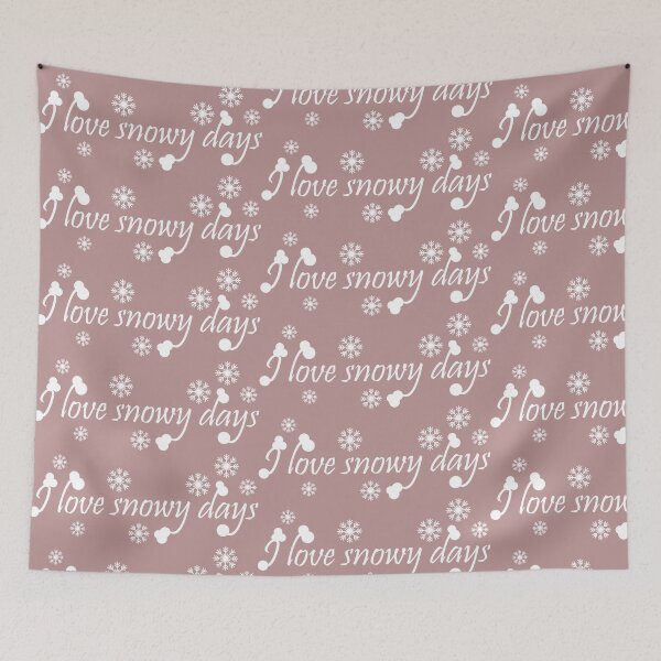 Item preview,  I love snow days -- winter mood for winter lovers designed and sold by PastaPrint.