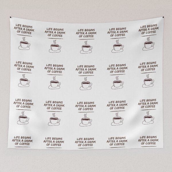 Item preview, Life Begins After A Drink Of Coffee designed and sold by ExploreTheStore.