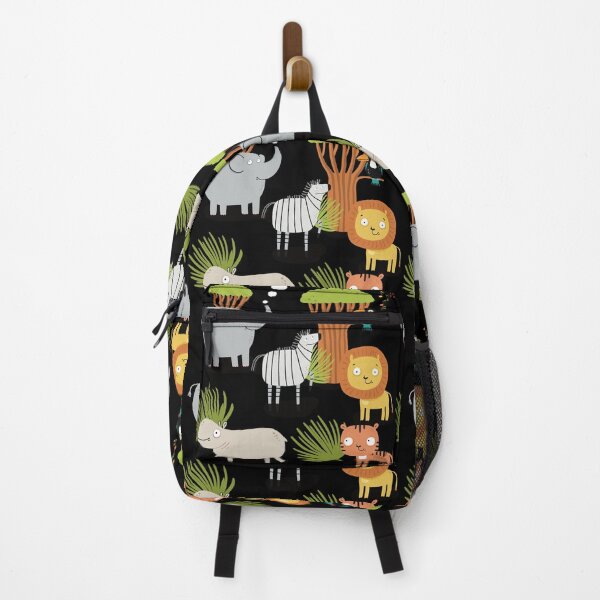 Item preview, Our friends, the lion, tiger, zebra, elephant , tucan and hippo,on the savannah in Africa designed and sold by marina63.