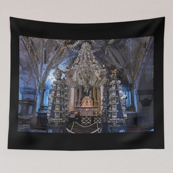 Item preview, Sedlec Ossuary Interior Photo Art, Skull Bone Church designed and sold by Sedlec Ossuary Project.
