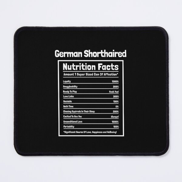 Item preview, German Shorthaired Pointer Nutrition Facts Funny Dog Gift designed and sold by Guarddogdrive.