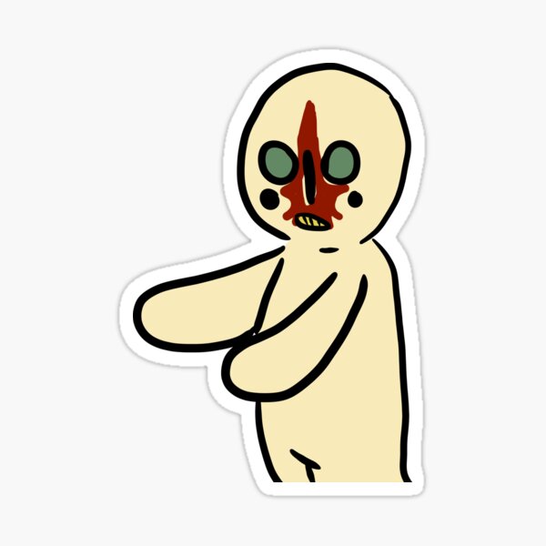 Scp 173 Sticker By Vova1081 Redbubble