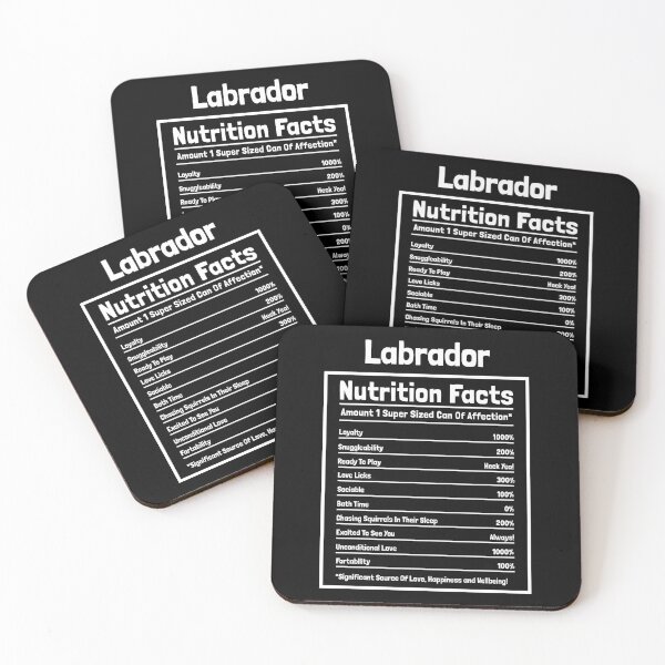 Item preview, Labrador Nutrition Facts Funny Dog Gift designed and sold by Guarddogdrive.