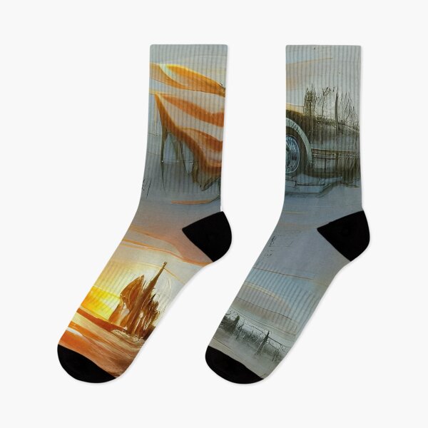 Item preview, AI Generated Art, Vintage Sunset Pencil Sketch designed and sold by ACC .