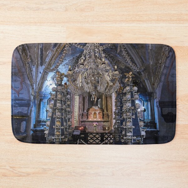 Item preview, Sedlec Ossuary Interior Photo Art, Skull Bone Church designed and sold by Sedlec Ossuary Project.