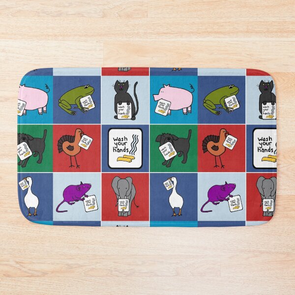 Item preview, Cute Animals Say Wash Your Hands designed and sold by ellenhenry.