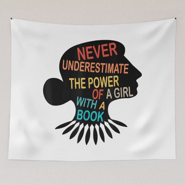 Item preview, Never Underestimate The Power of A Girl With Book Feminist designed and sold by michellexkl00.