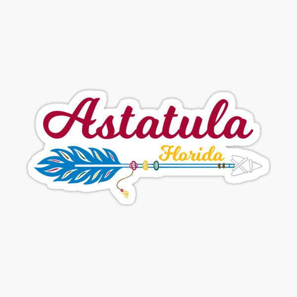 "Astatula Florida Featuring Arrow with Feather" Sticker for Sale by