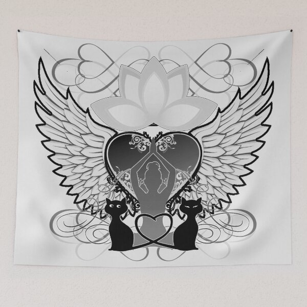 Item preview, All I Need Is Love And Yoga And Cats designed and sold by A-T-H.