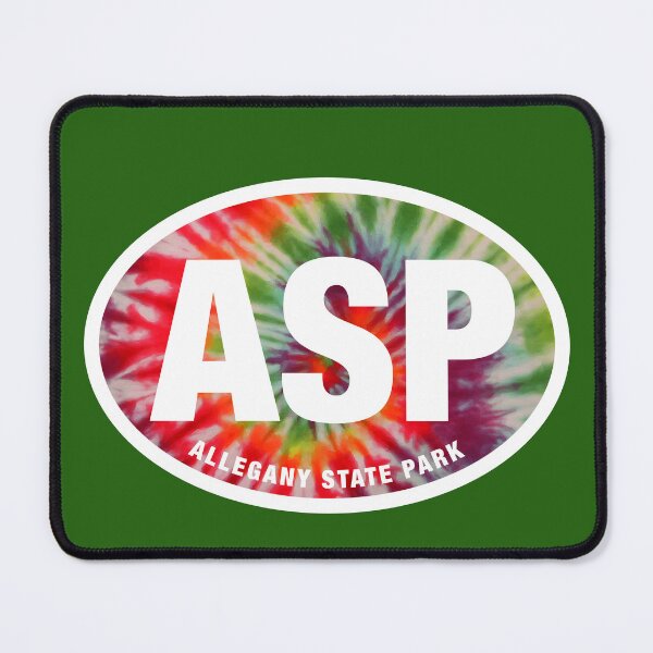 Item preview, Allegany State Park ASP Oval Sticker Design Tie Dye designed and sold by yelly123.