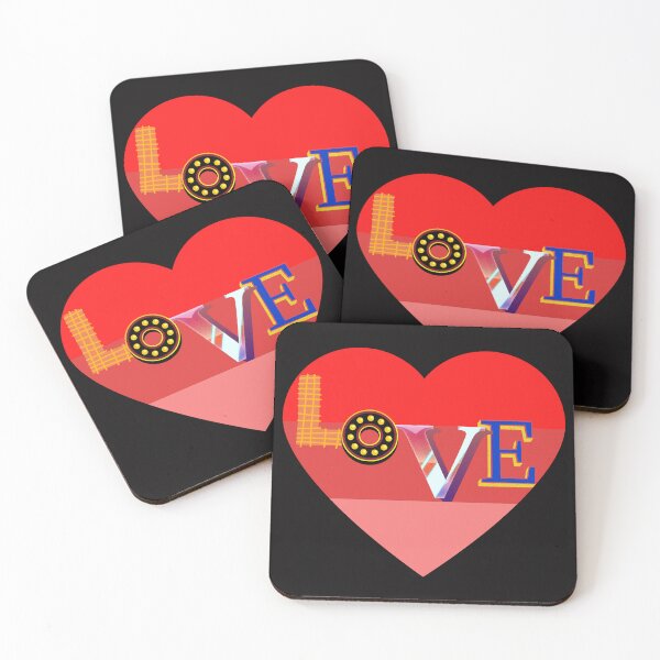Item preview, love sunset heart designed and sold by Highhocreations.