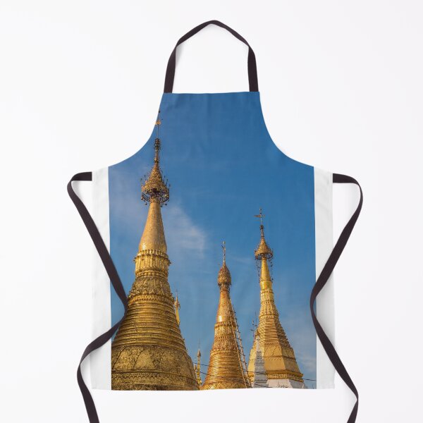Item preview, The stupas of the Shwedagon Pagoda in the evening sunlight, in Yangon, Myanmar designed and sold by SnapTPhotograph.