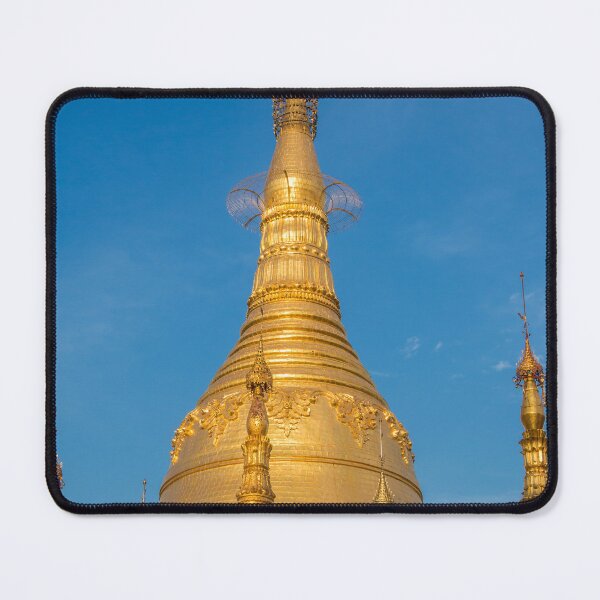 Item preview, The stupa of the Shwedagon Pagoda in the evening sunlight, in Yangon, Myanmar designed and sold by SnapTPhotograph.