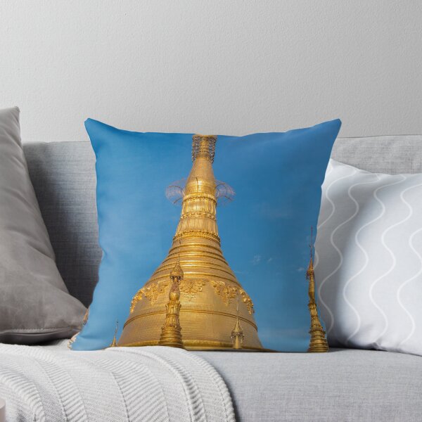 Item preview, The stupa of the Shwedagon Pagoda in the evening sunlight, in Yangon, Myanmar designed and sold by SnapTPhotograph.
