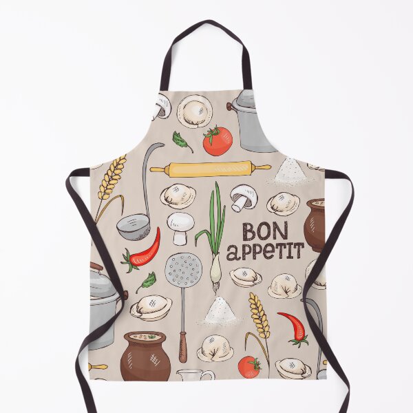 Item preview, Kitchen Pizza Tomato Vegetables Pasta Mushroom Soap Pattern Plants Lovers Tropical Floral Farmer Chef Kitchen Vegan Restaurants Stuff Clothes Aprons Sock designed and sold by NOorYES.