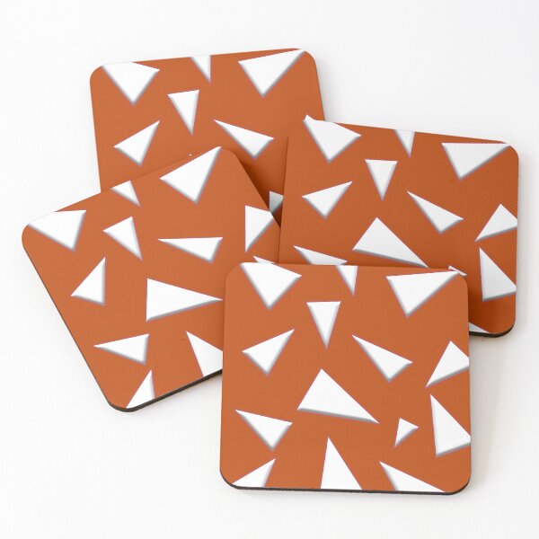 Item preview, Triangle white on burnt orange designed and sold by TerenceLacey.