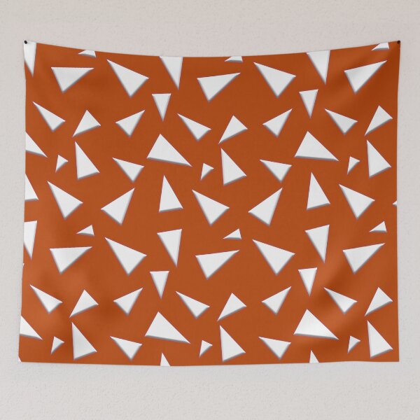 Item preview, Triangle white on burnt orange designed and sold by TerenceLacey.