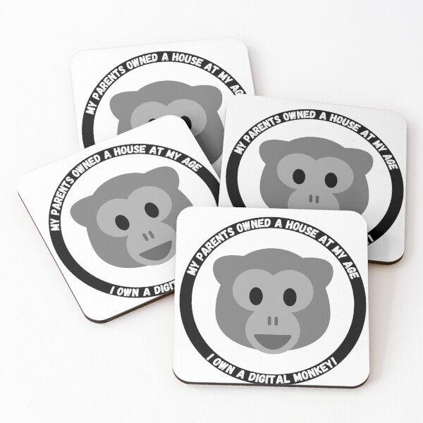 Item preview, My parents owned a house at my age, I own a digital monkey! NFT humor designed and sold by themkat.