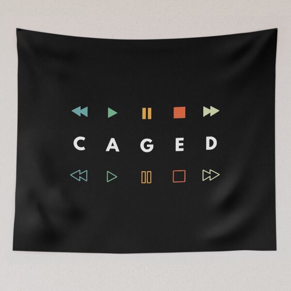 Item preview, CAGED System Music Player Buttons Retro Colors designed and sold by nightsworthy.
