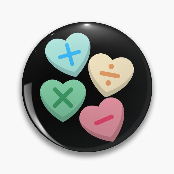 Item preview, Valentine's Day Hearts with Math Symbols designed and sold by lytainhan89.