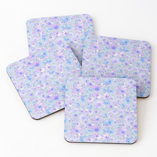 Item preview, Hydrangea Flowers Watercolor Pattern on Neo Mint designed and sold by Negin Mf Designs.