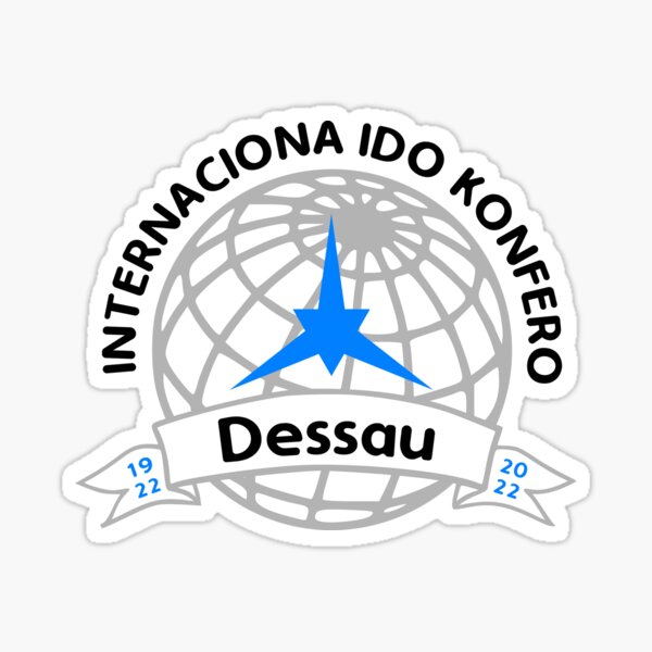 Ido-Konferenz 2022 in Dessau/Deutschland – Logo Sticker