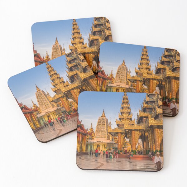 Item preview, Sunset light on the Shwedagon Pagoda in Yangon, Myanmar designed and sold by SnapTPhotograph.