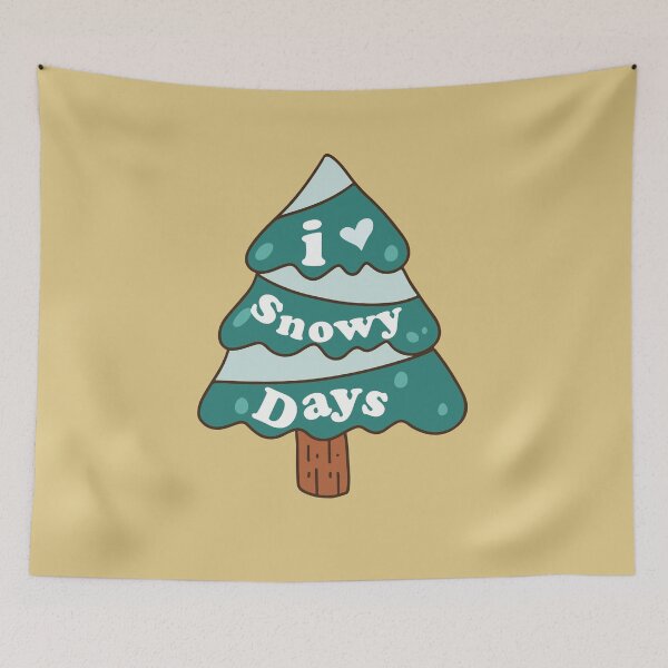 Item preview, I love snowy days tree - winter lovers mood designed and sold by PastaPrint.