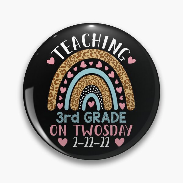 Item preview, Teaching 3rd Grade on Twosday 2-22-22 Funny Leopard Print Rainbow Heart Teaching Love 3rd Grade Teacher designed and sold by Md. Manjur Ahamed.