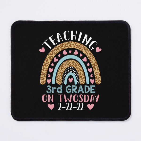 Item preview, Teaching 3rd Grade on Twosday 2-22-22 Funny Leopard Print Rainbow Heart Teaching Love 3rd Grade Teacher designed and sold by Md. Manjur Ahamed.