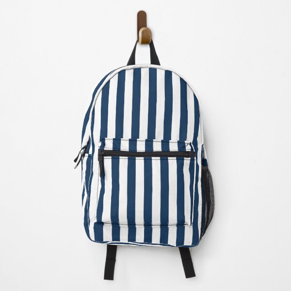 Item preview, Navy Blue And White Thin Vertical Stripe designed and sold by Gene Brown Designs.