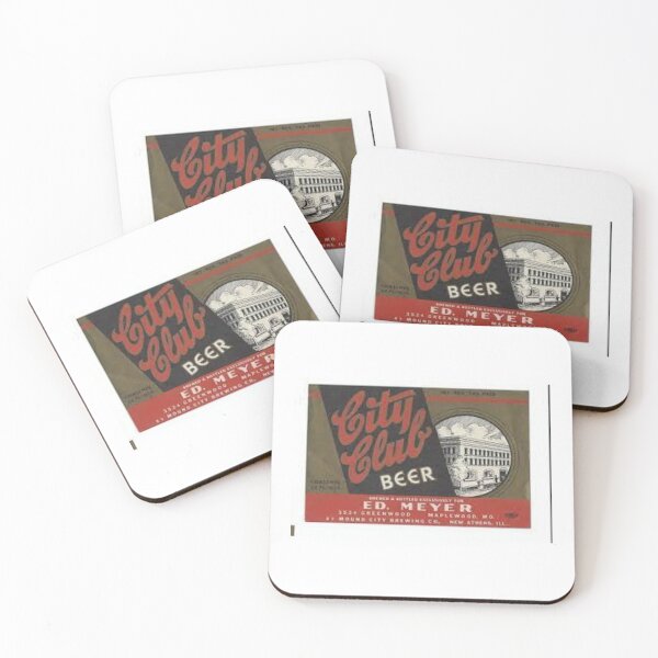 Item preview, City Club Beer, distressed designed and sold by uniquenostalgia.