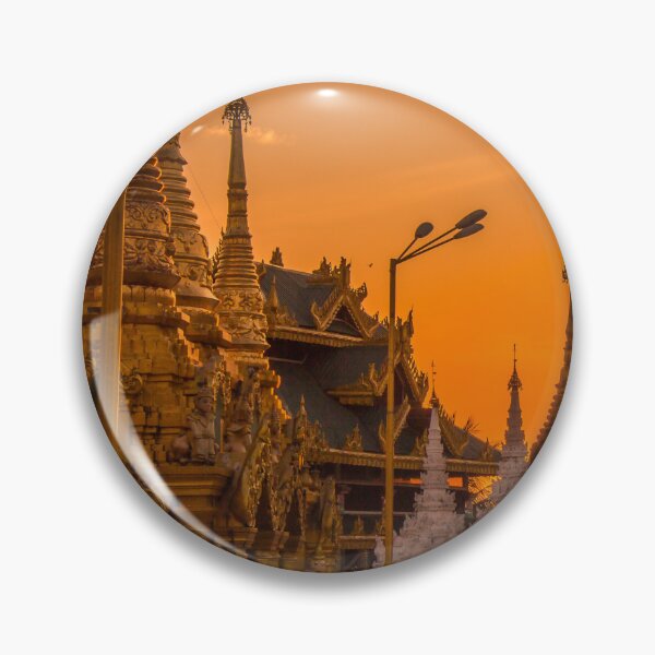 Item preview, Sunset over the Shwedagon Pagoda in Yangon, Myanmar designed and sold by SnapTPhotograph.