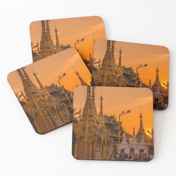Item preview, Sunset over the Shwedagon Pagoda in Yangon, Myanmar designed and sold by SnapTPhotograph.