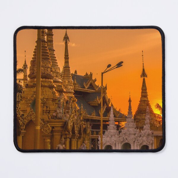Item preview, Sunset over the Shwedagon Pagoda in Yangon, Myanmar designed and sold by SnapTPhotograph.