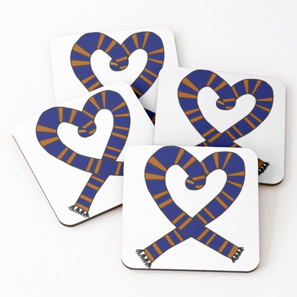 Item preview, Silver _amp_ Blue Heart Scarf (Updated)   designed and sold by GagoedkisS.