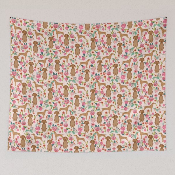 Item preview, Vizsla florals dog pattern dog gifts dog breeds pet portraits by pet friendly by PetFriendly designed and sold by PetFriendly.