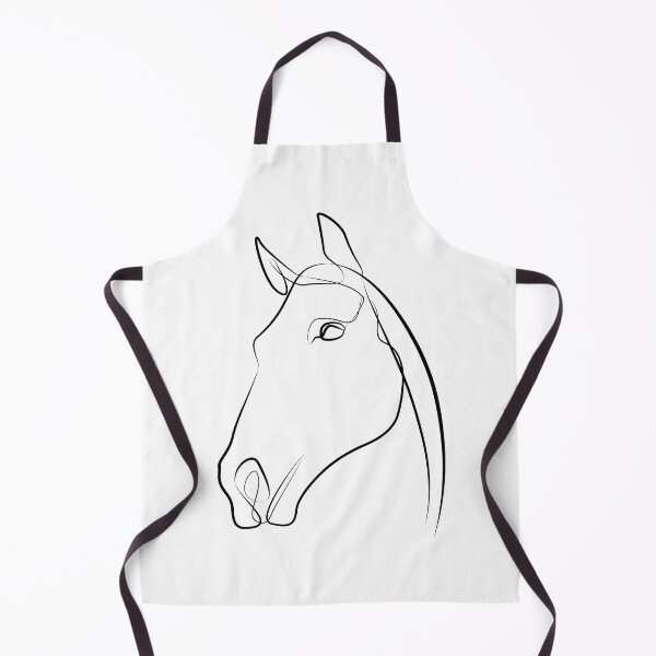 Item preview, Horse head in one line art designed and sold by evk-art.