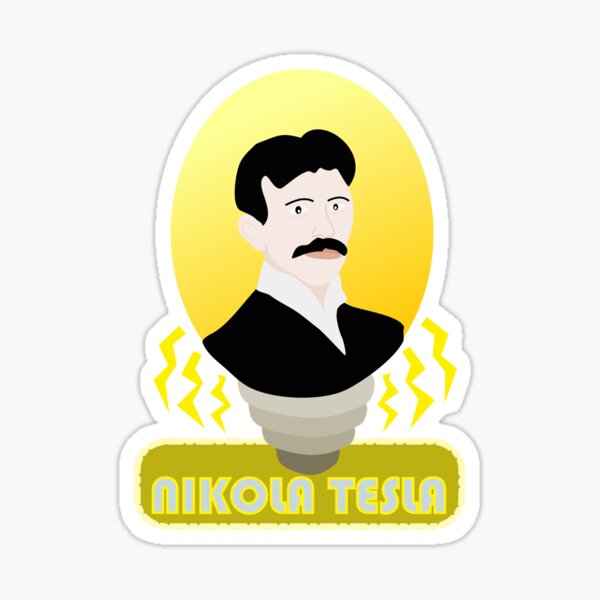 Nikola Tesla Bulb Sticker For Sale By Logan Redbubble