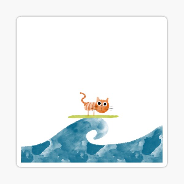 cAT sURF¡ Sticker